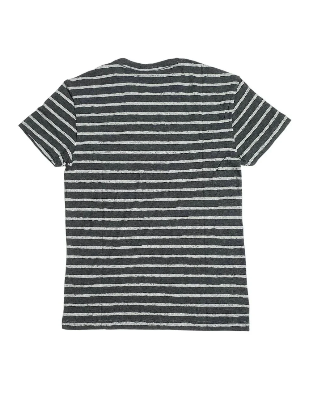 J Crew Mens Jaspe Field Knit Striped Tee Shirt SMALL Charcoal Gray NWT Deadstock